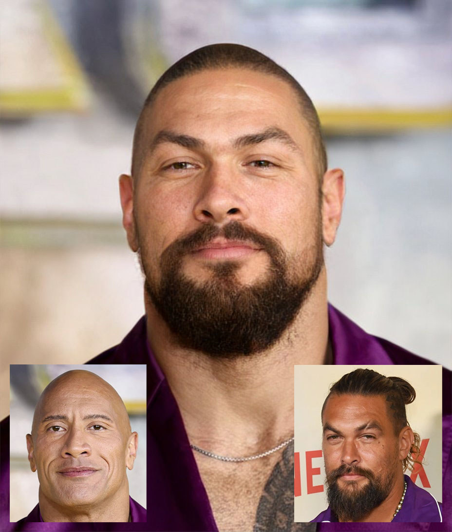 The Rock and Jason morphed together