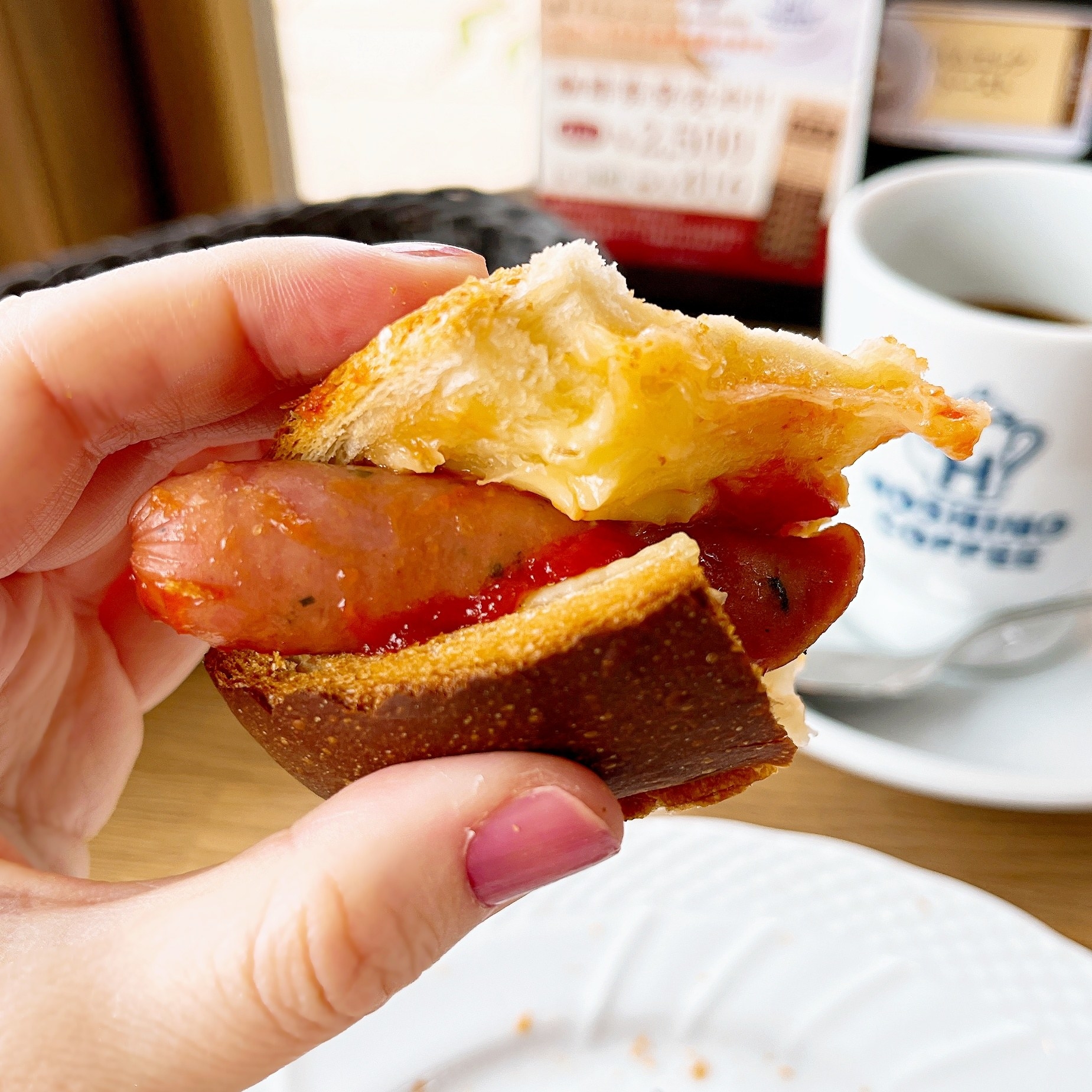 星乃珈琲店のおすすめモーニング「ウインナートースト」