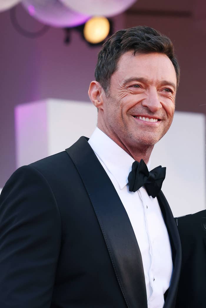 closeup of hugh smiling