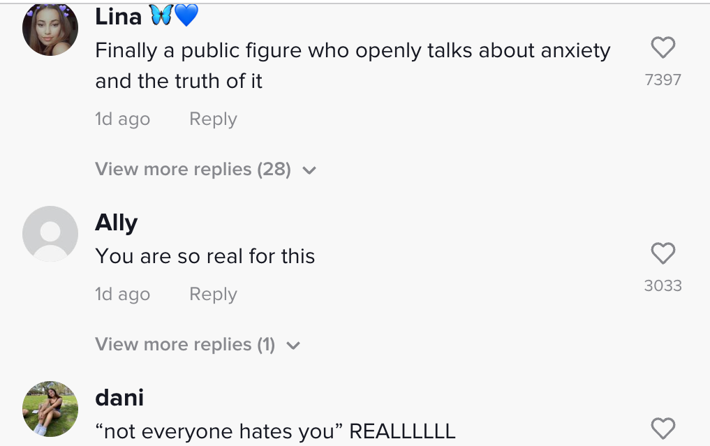 comments happy for bella being real