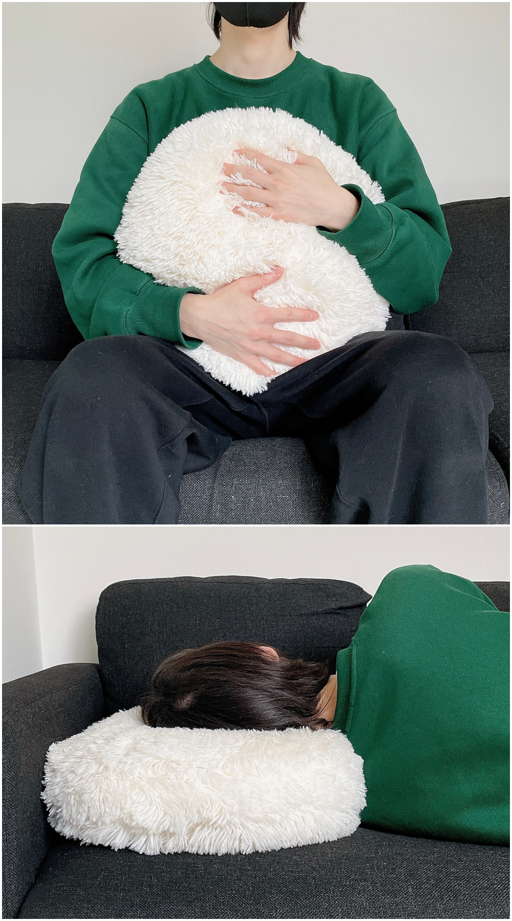 NITORI(ニトリ)のおすすめのアイテム「モチモチクッション(ロングファー O IV)」