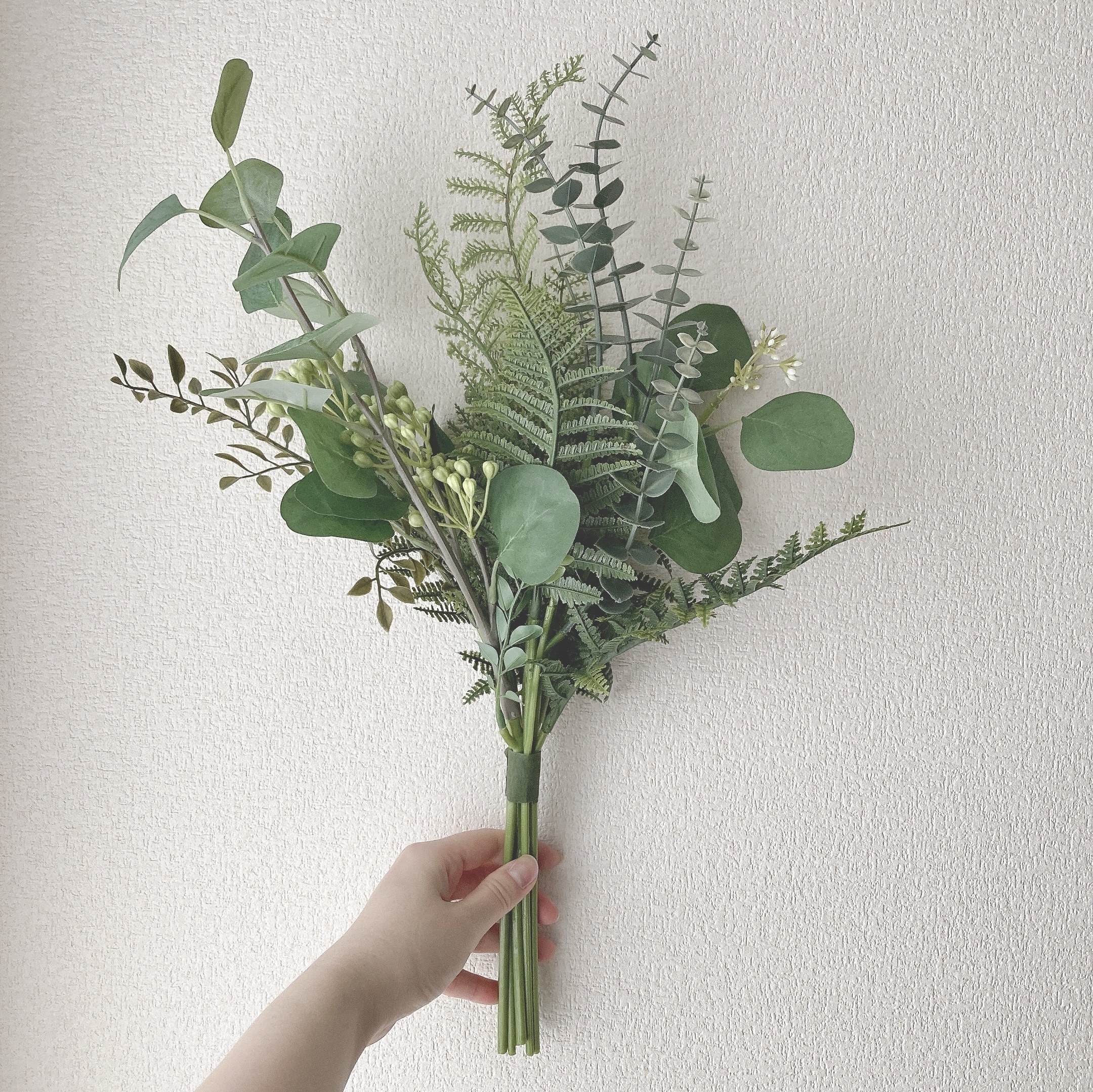 IKEA（イケア）のオススメのインテリア雑貨「SMYCKA スミッカ造花のブーケ, 室内/屋外用 グリーン」