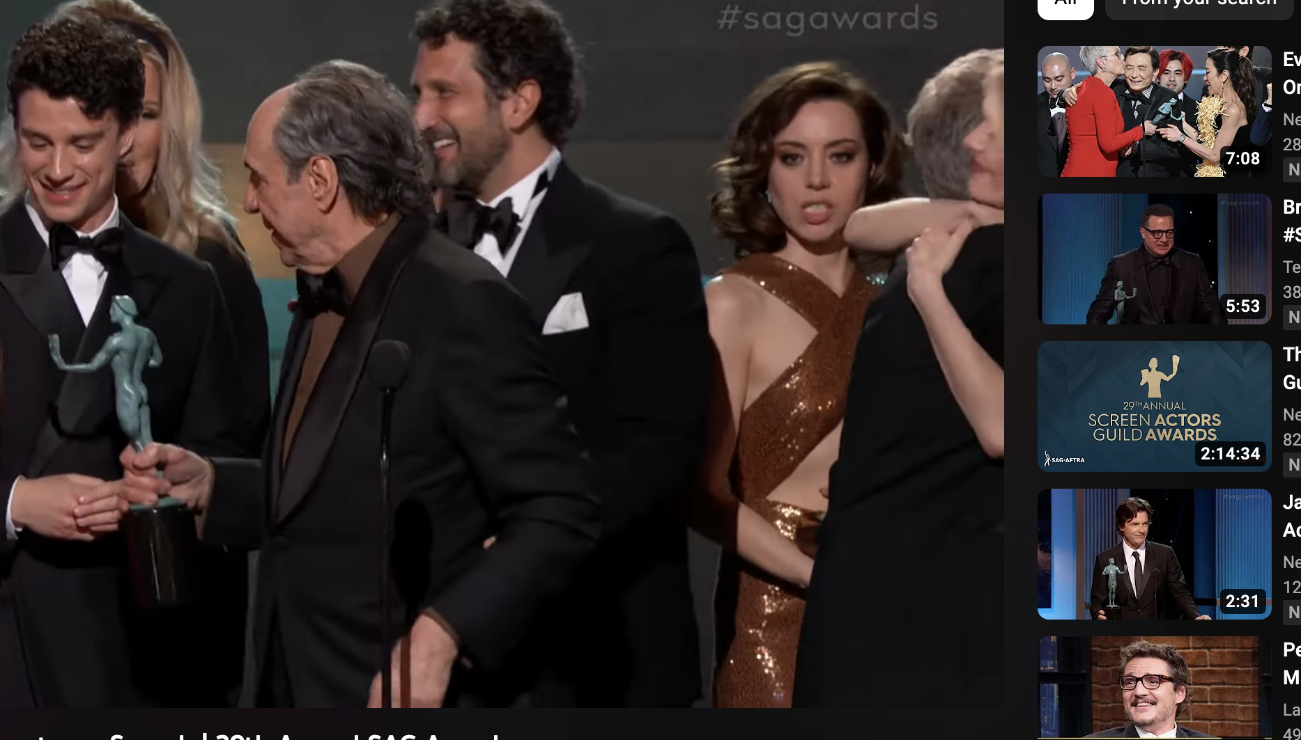 Aubrey Plaza confuses fans as she appears annoyed on SAG Awards
