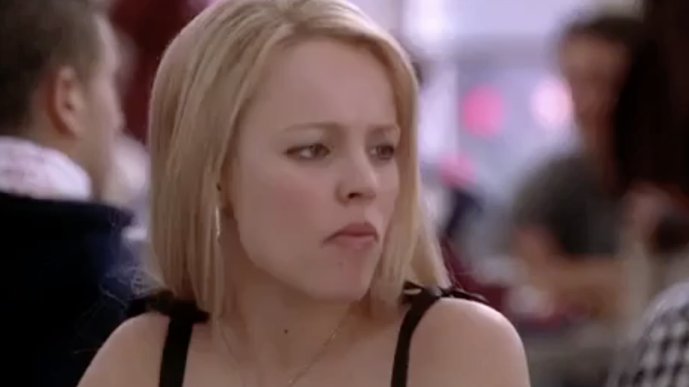 Regina George from &quot;Mean Girls&quot; staring intensely