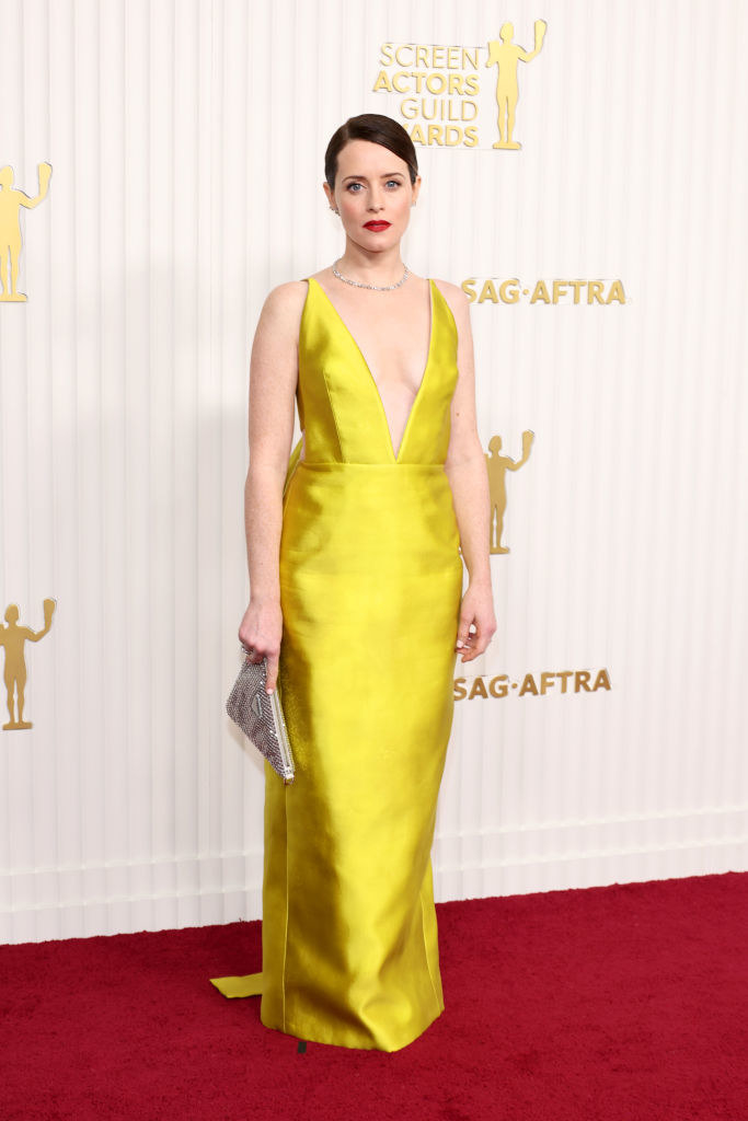 Claire Foy attends the 29th Annual Screen Actors Guild Awards