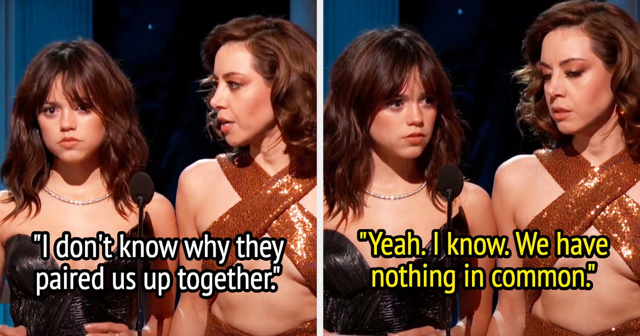 Aubrey Plaza And Jenna Ortega Hilariously Presented Together At The SAG Awards, And Everyone Had The Same Thought