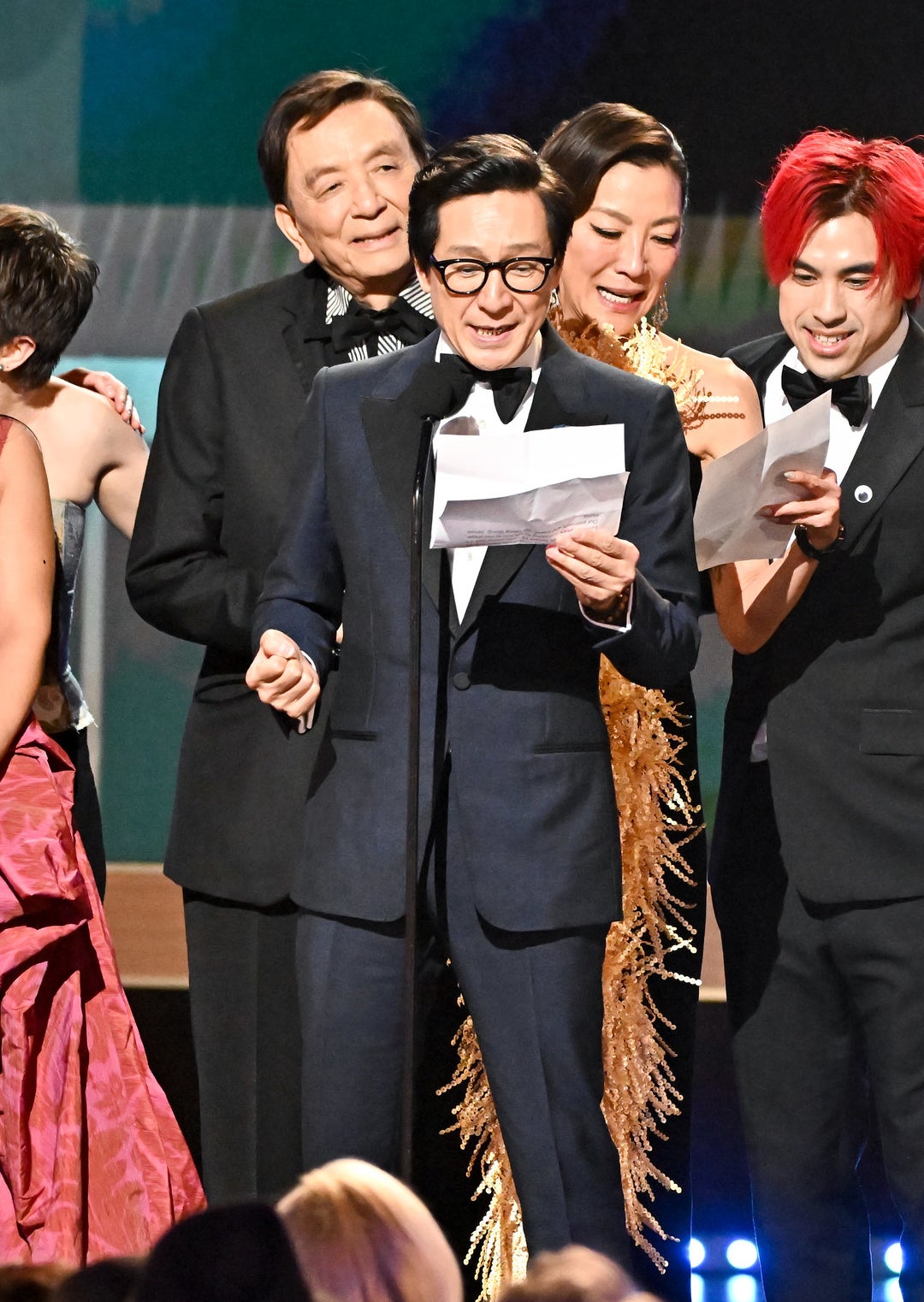 Ke Huy Quan accepts the award for Ensemble Cast in a Motion Picture for Everything Everywhere All At Once