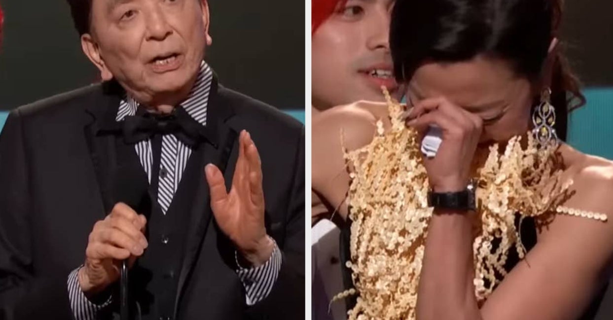 James Hong Roasted The Cast Of “Everything Everywhere” During His Acceptance Speech, And Michelle Yeoh Couldn’t Keep A Straight Face
