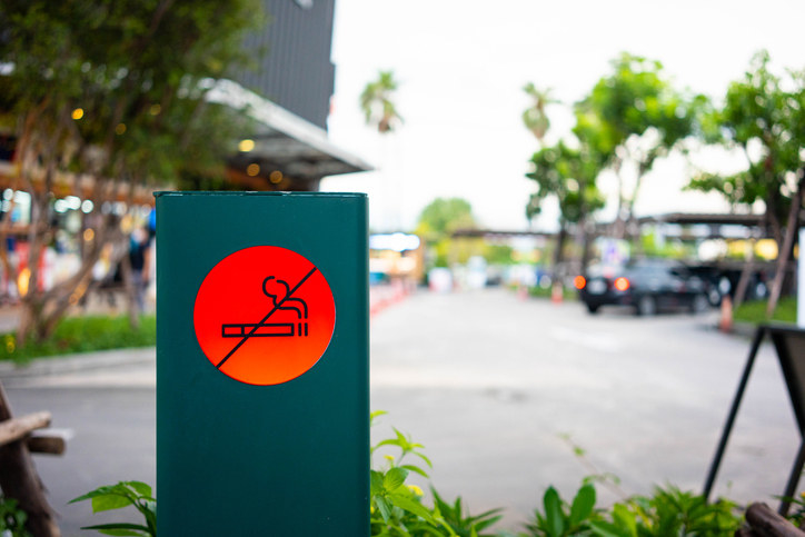 A no-smoking sign