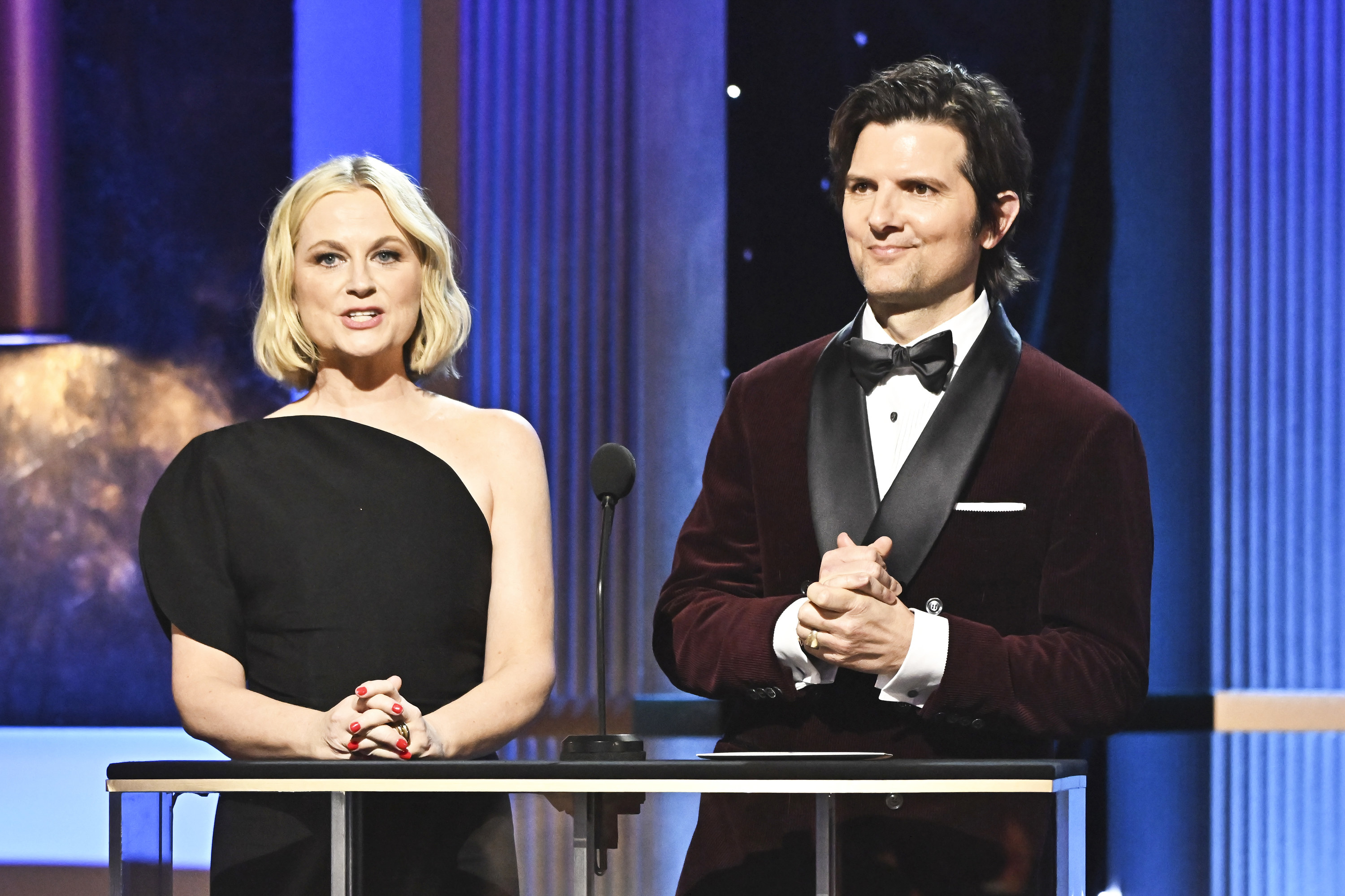 Aubrey Plaza, Amy Poehler, Adam Scott Reunion SAG Awards