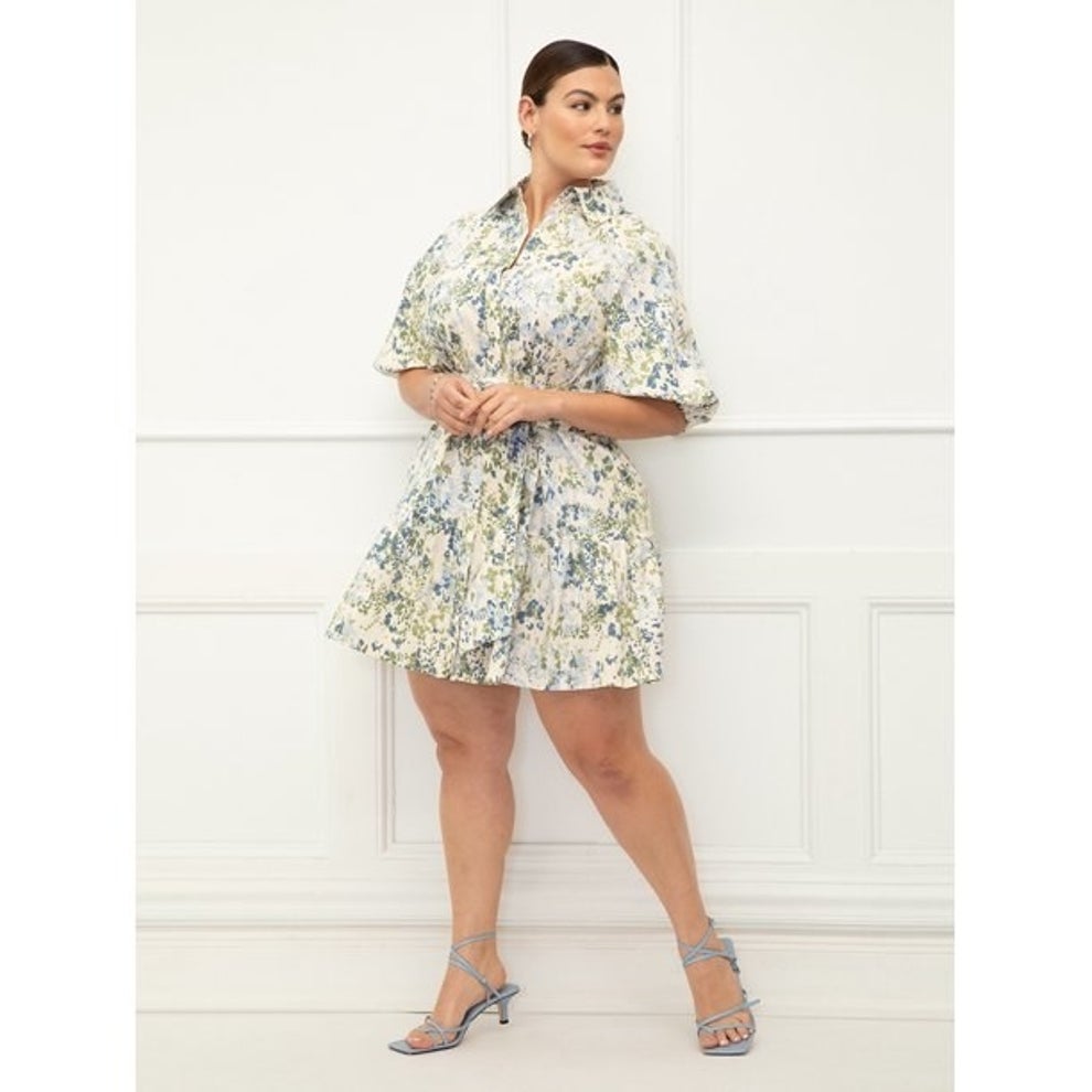 black mini dress lace Black Floral Lace Long Sleeve Ruffle Hem Mini Dress