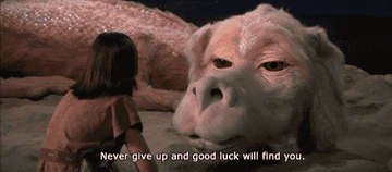 Atreyu and the luck dragon in &quot;The NeverEnding Story&quot;