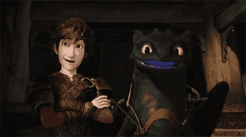 Hiccup and Toothless in &quot;How To Train Your Dragon&quot;