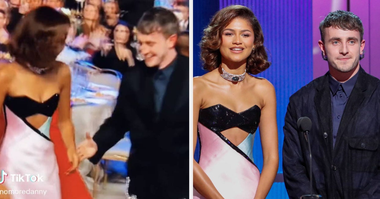 Zendaya Rejecting Paul Mescal’s Attempt To Hold Hands At The SAG Awards Has Been Compared To Tom Holland’s Response To A Costar Trying To Link Arms With Him