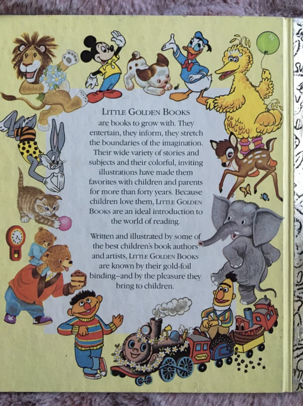 front page of little golden books with different story characters