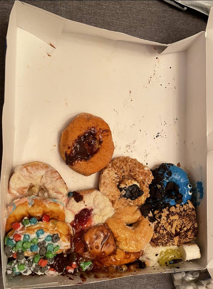 Smashed donuts