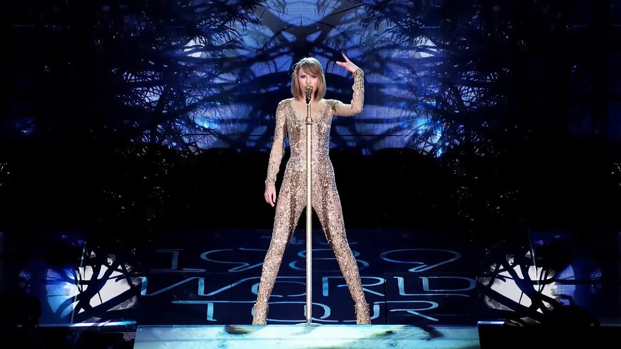 Taylor performing the song live on her 1989 tour