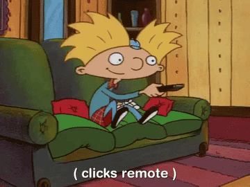 arnold watching tv on hey arnold
