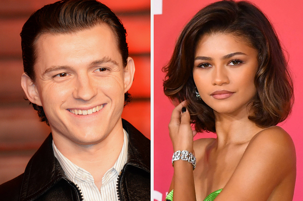 Tom Holland and his girlfriend Zendaya look loved-up as they head