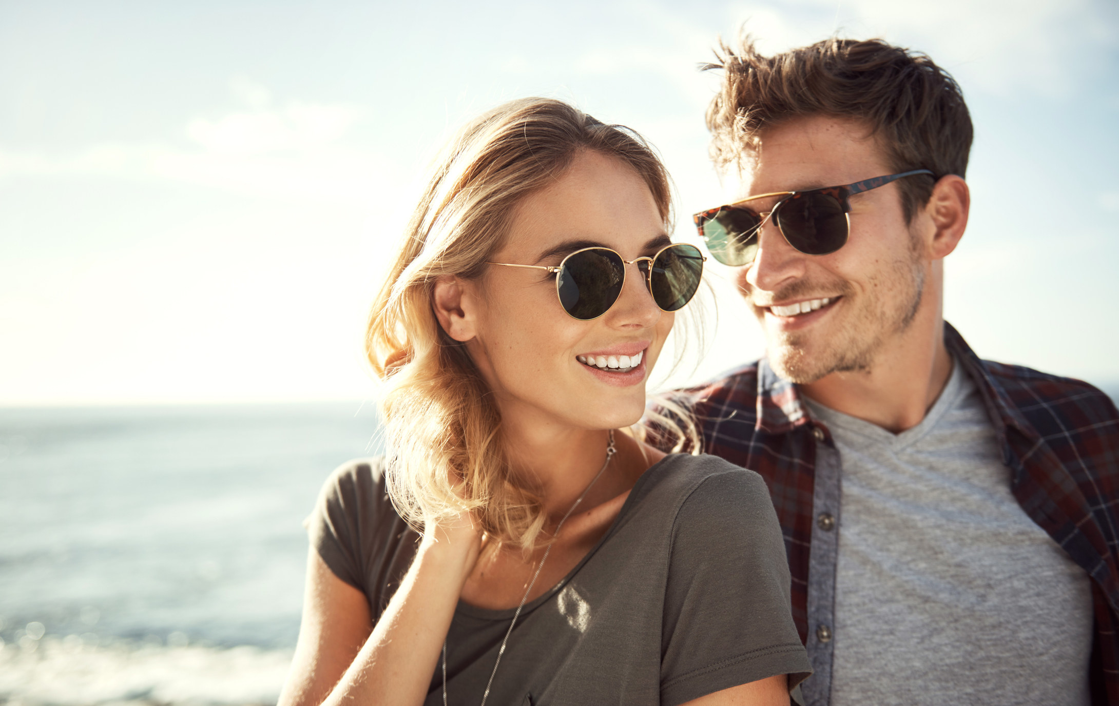 A couple on the beach