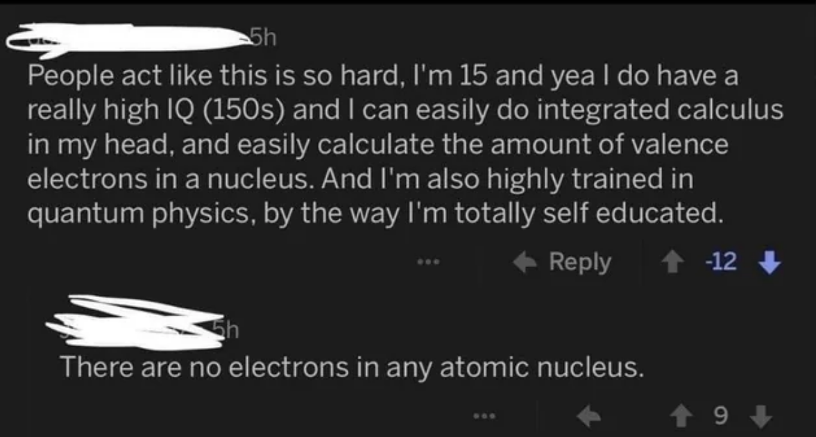 &quot;There are no electrons in any atomic nucleus.&quot;