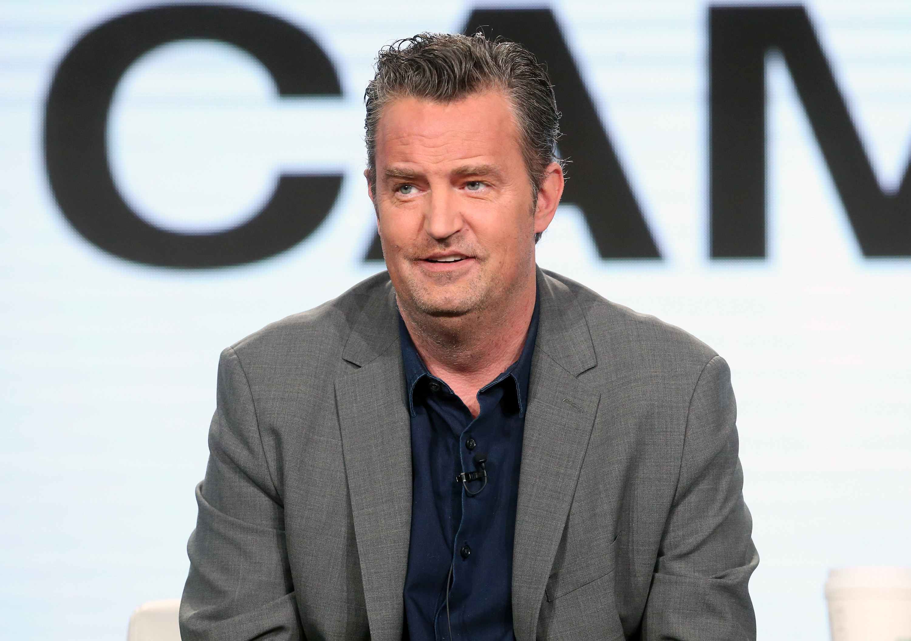 Actor Matthew Perry of the television show &#x27;The Kennedys - After Camelot&#x27; speaks onstage during the REELZChannel portion of the 2017 Winter Television Critics Association Press Tour