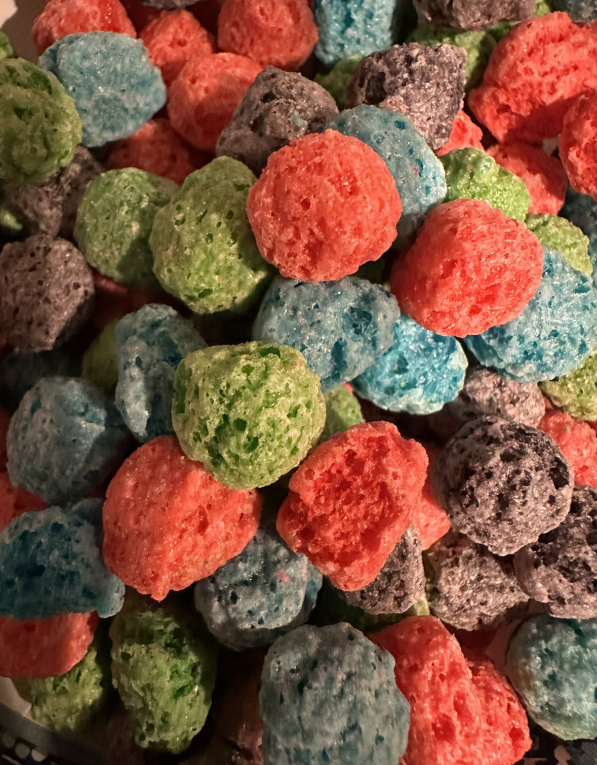 Close-up of the Cap&#x27;n Crunch&#x27;s Oops! All Berries cereal