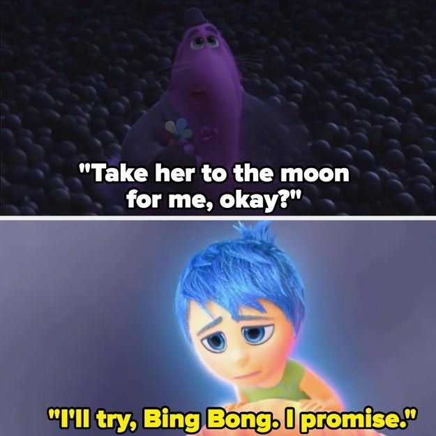 bing bong knowing their about to die saying, take her to the moon for me ok and someone responds, i&#x27;ll try bing bong i promise