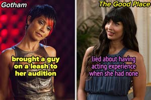 Jada Pinkett Smith brought a guy on a leash to her audition, and Jameela Jamil lied about having acting experience when she had none