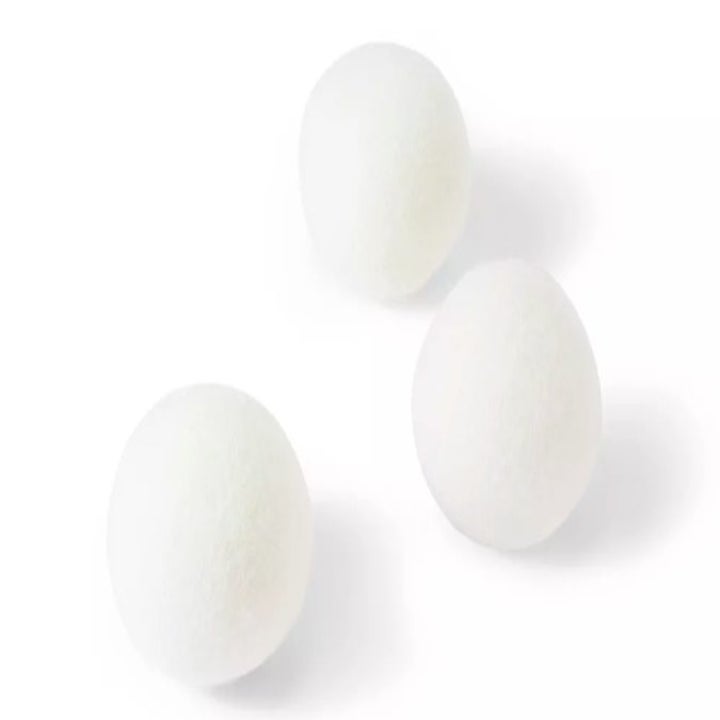 Three wool dryer balls