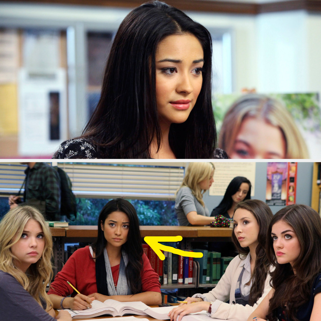 Shay playing a teen in high school