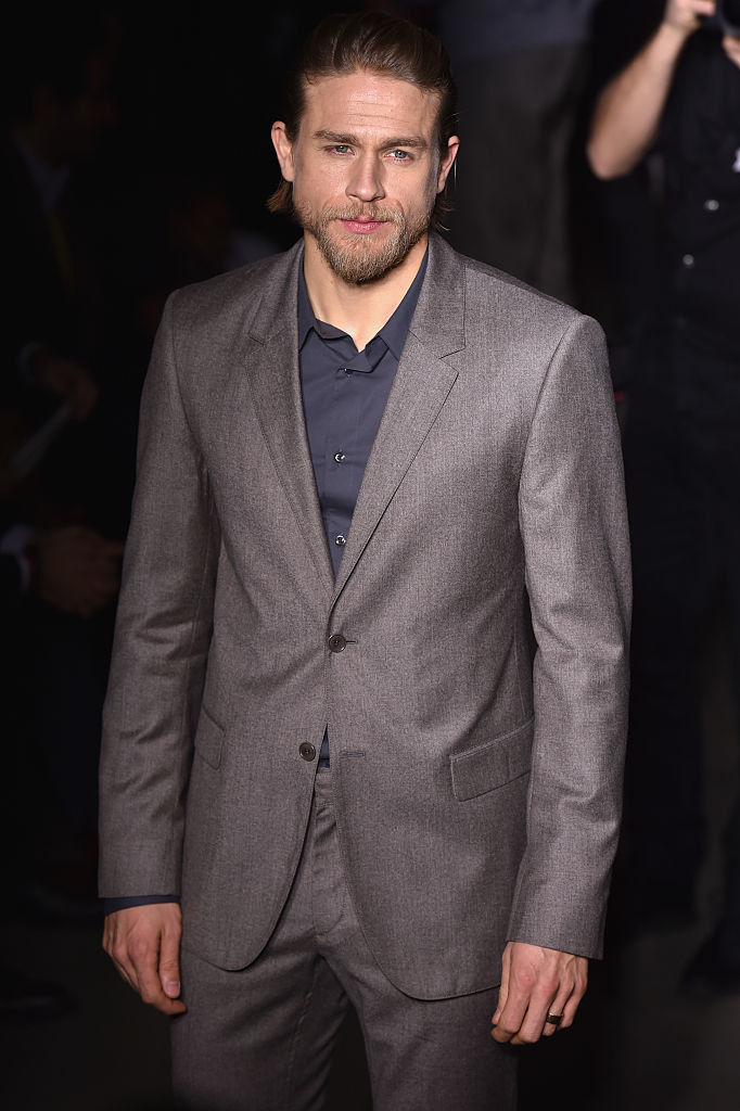 Charlie Hunnam attends the Calvin Klein Collection show during the Milan Menswear Fashion Week Fall Winter