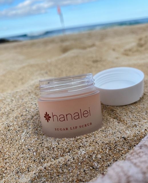 the tub of lip scrub