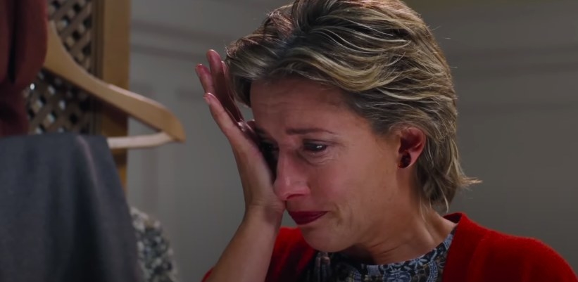 Emma Thompson&#x27;s character wipes her tears away