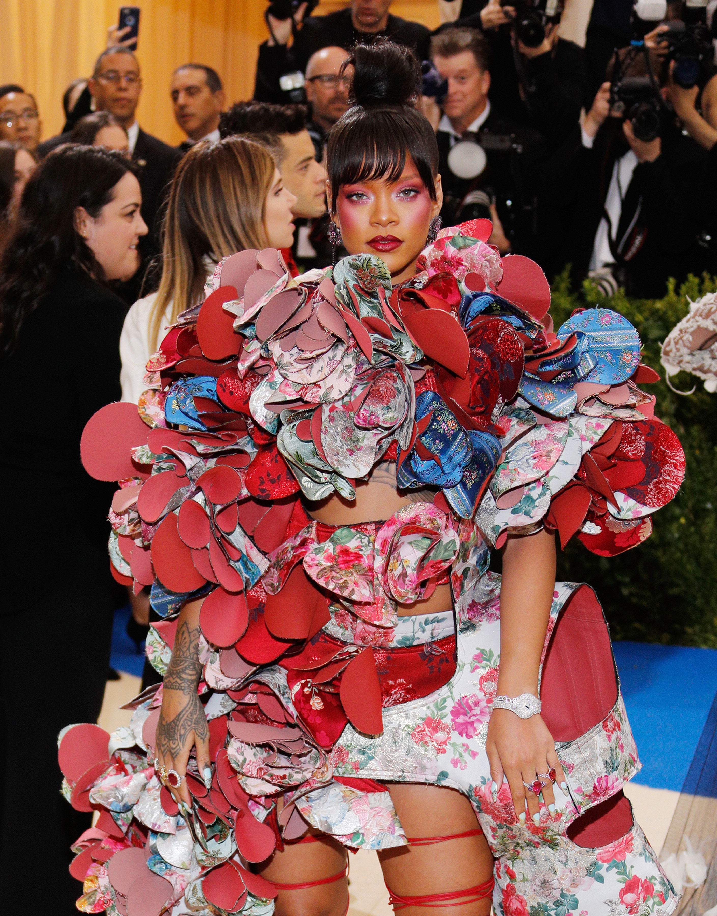 Rihanna attends Rei Kawakubo/Comme des Garçons:Art of the In-Between Costume Institute Gala at Metropolitan Museum of Art on May 1, 2017 in New York City