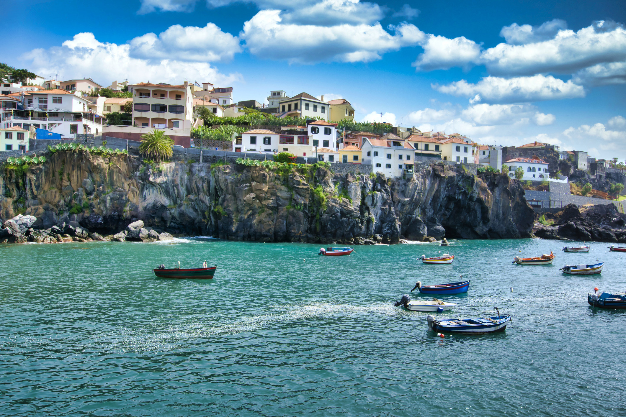 A fishing village in Madeira.