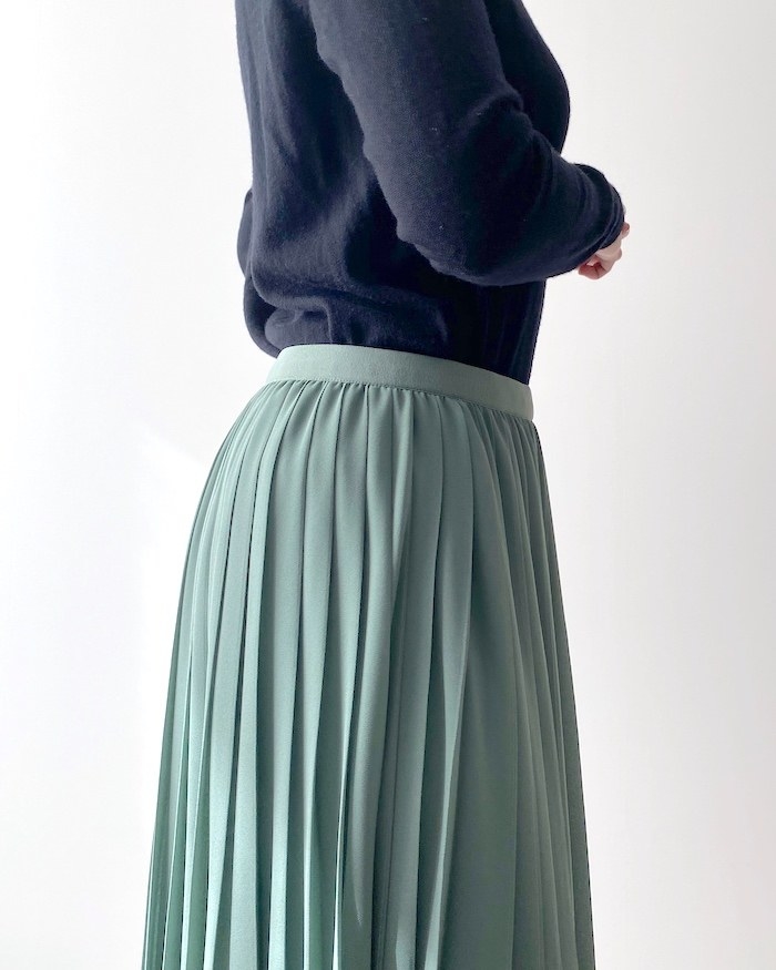 UNIQLO（ユニクロ）のオススメスカート「シフォンプリーツスカート（丈標準78～82cm）」