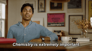 Man saying &quot;Chemistry is extremely important&quot;