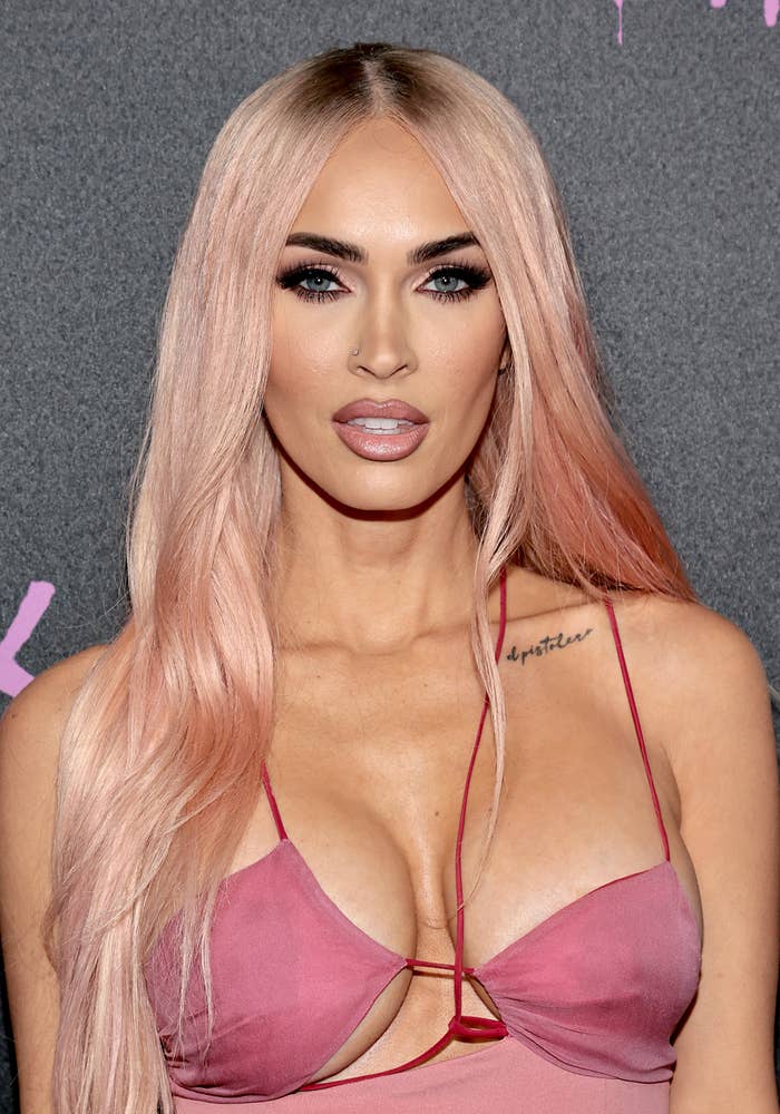 Closeup of Megan Fox