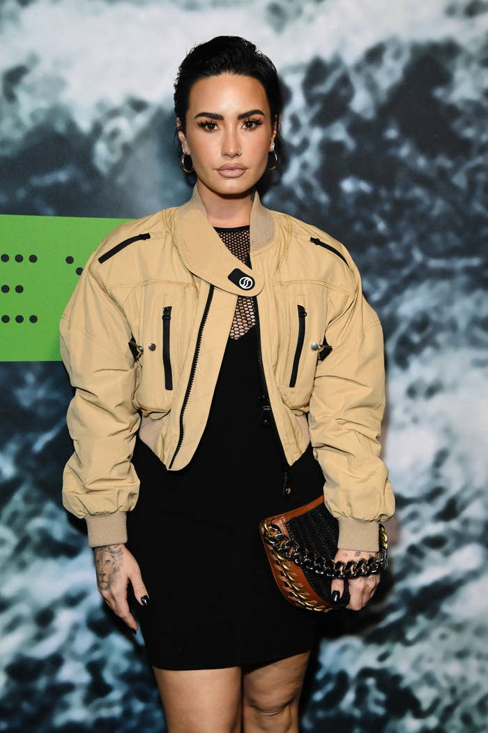 Demi Lovato And Jutes Red Carpet Debut