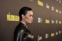 Demi Lovato looks fierce while posing for a photo