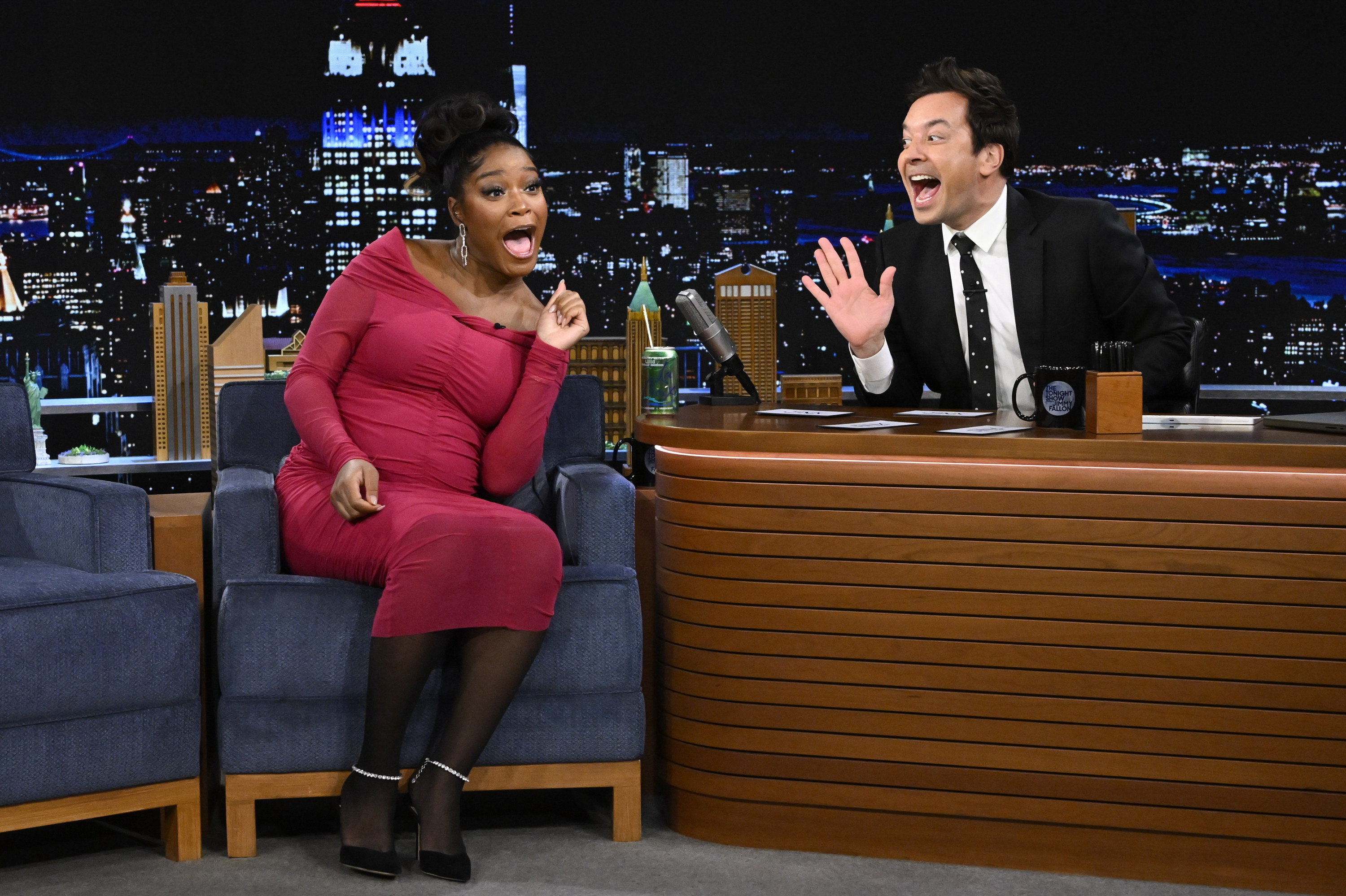 Keke Palmer and Jimmy Fallon