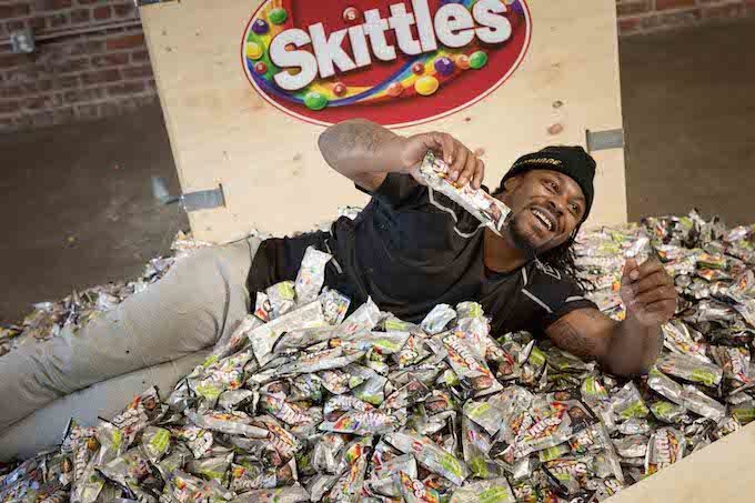 Las Vegas Raiders - You're almost out of time. Now through Oct. 6, every  Marshawn Lynch game jersey comes with a free pack of Skittles. More:   #ScoreTheRainbow