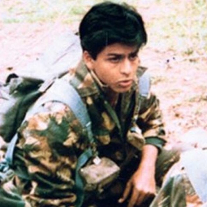 SRK in a still from Fauji