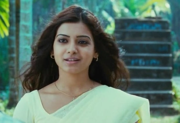 Samantha smiles in a still from a film