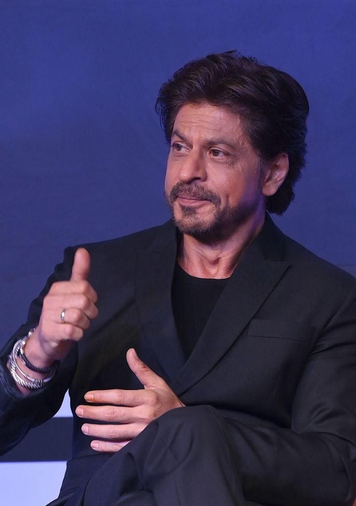 Shah Rukh Khan speaks during a press conference