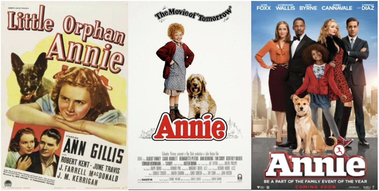posters for annie different versions