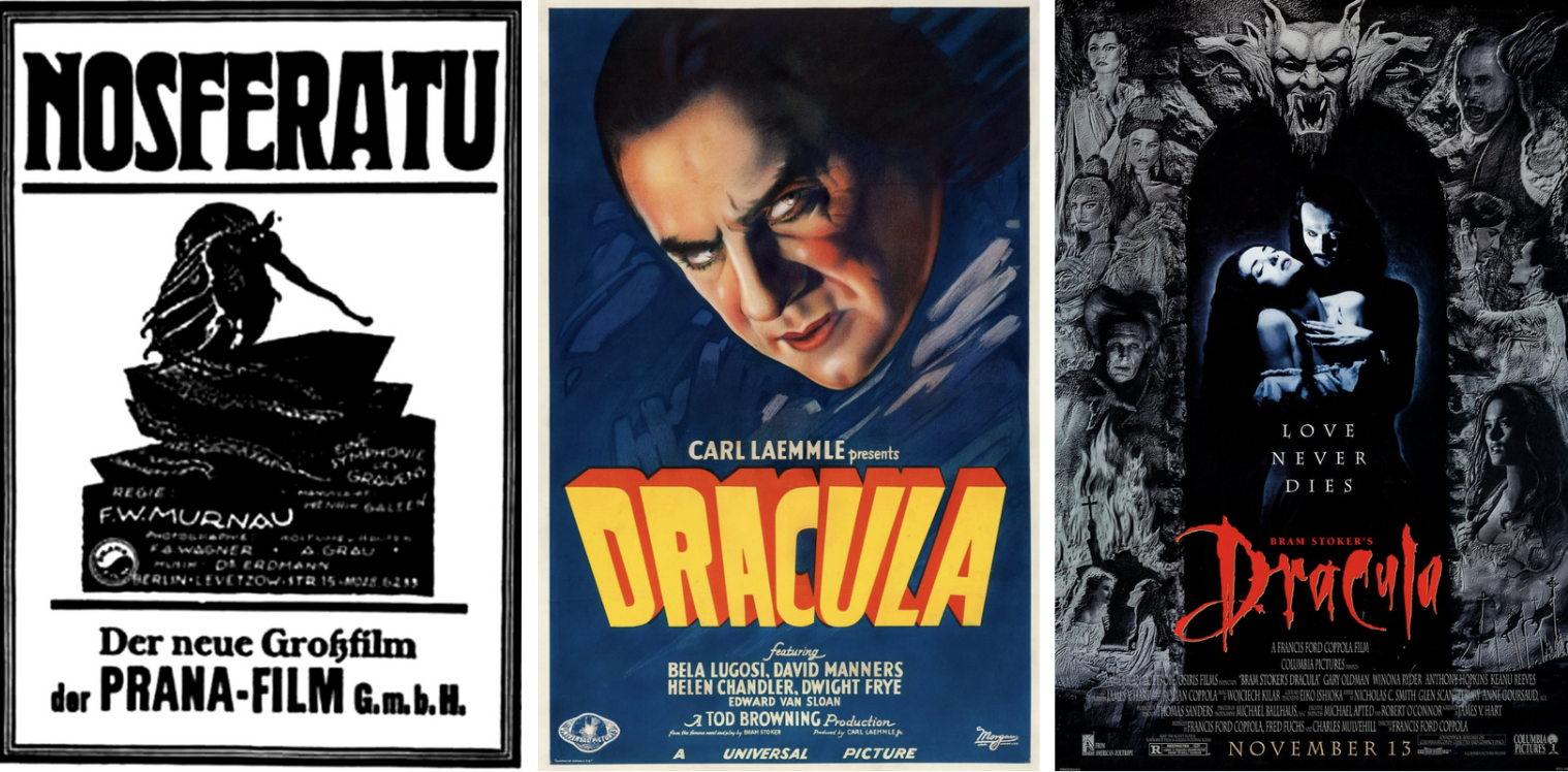 posters for Dracula different versions