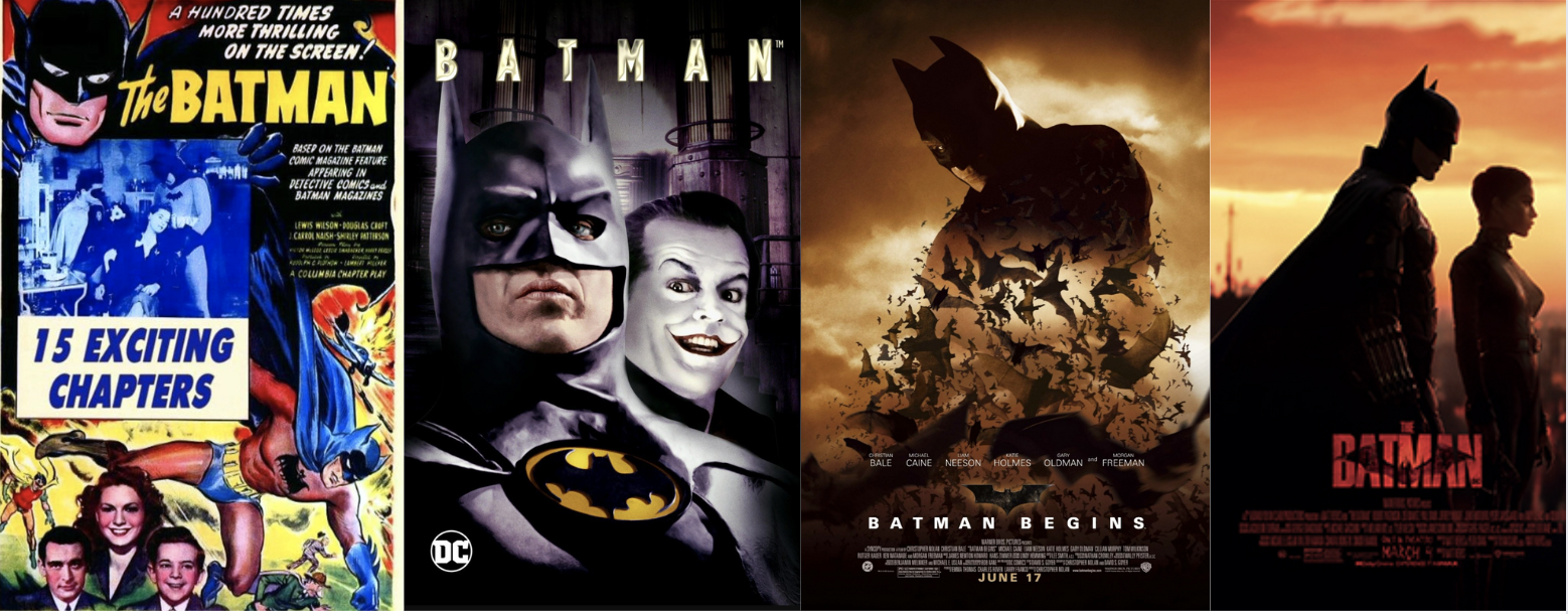 posters for Batman different versions