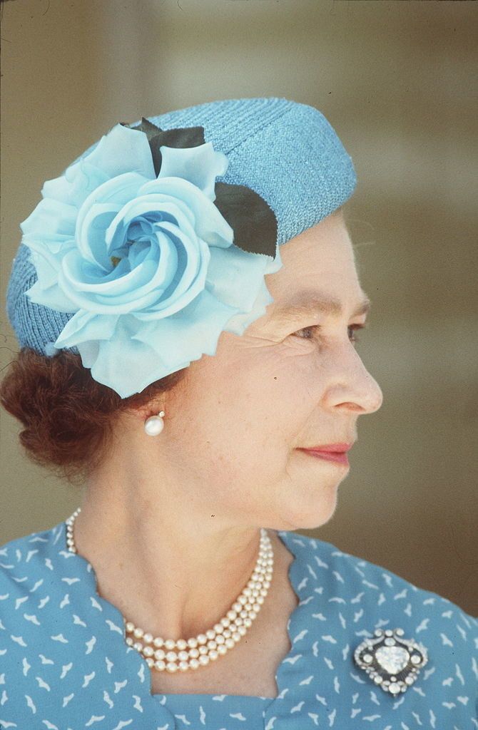 Closeup of Queen Elizabeth II